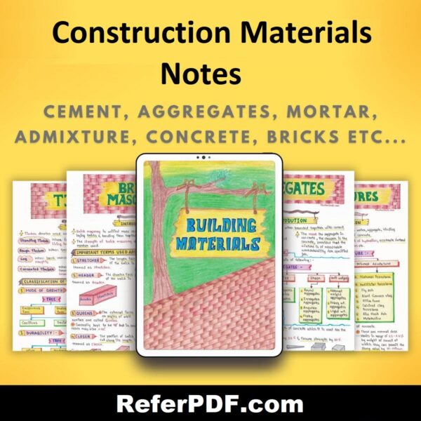 Construction Materials Gate 2026 Handwritten Notes